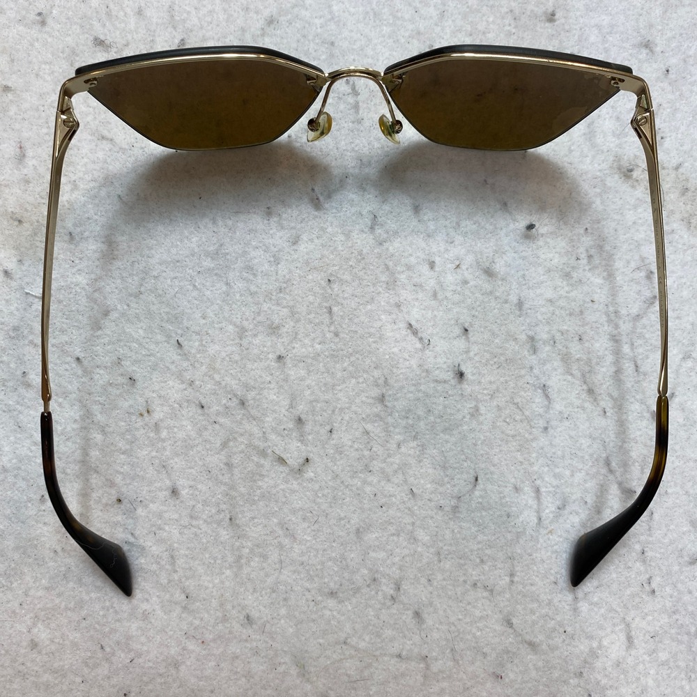Prada SPR 68T ZVN-5N2 Sunglasses Unisex Gold Polarized Aviator 63mm - Picture 13 of 13